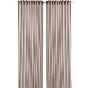 New IKEA Hannalil Curtains - 2 Panels - Light Brown - 98”